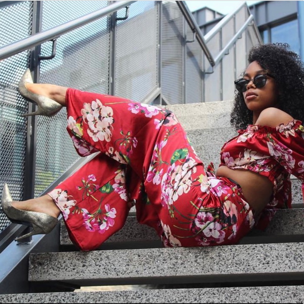 Missguided Floral Print Two-piece Set 🌺